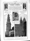 Original Old Antique Print 1901 Fleet Street Temple Church Duke Orleans Saxony