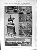 Original Old Antique Print 1901 War Models Boer Prisoners Portsmouth Ladysmith