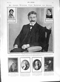 Original Old Antique Print 1901 George Wyndham Ireland Campbell Queen Victoria
