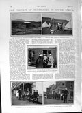 Old Antique Print 1901 Africa Botha Plague Hospital King Spain Moret Rio 20th
