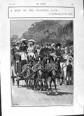 Old Antique Print 1901 Horses Coaching Club Sultan Morocco Maclean Army 20th