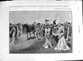 Original Old Antique Print 1901 Ascot Horse Racing Constantin Nanterre Firemen