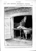 Old 1901 Emperor Frederick Charger Horse Windsor Parseval Ship Vengea Victorian