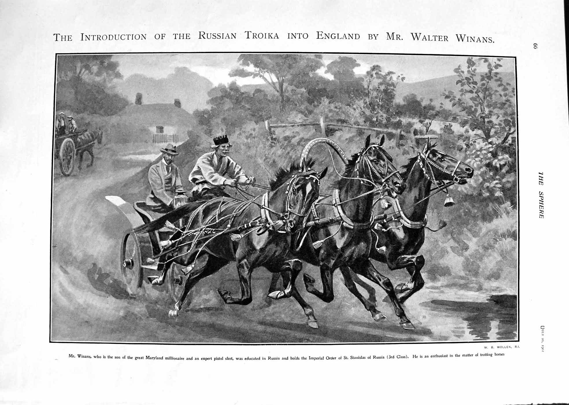 Old 1901 Russian Trokia England Winans Stanislas Horses Strawberry Pi Victorian