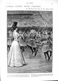 Old 1901 London School Board Children Albert Hall Exercises Weather L Victorian