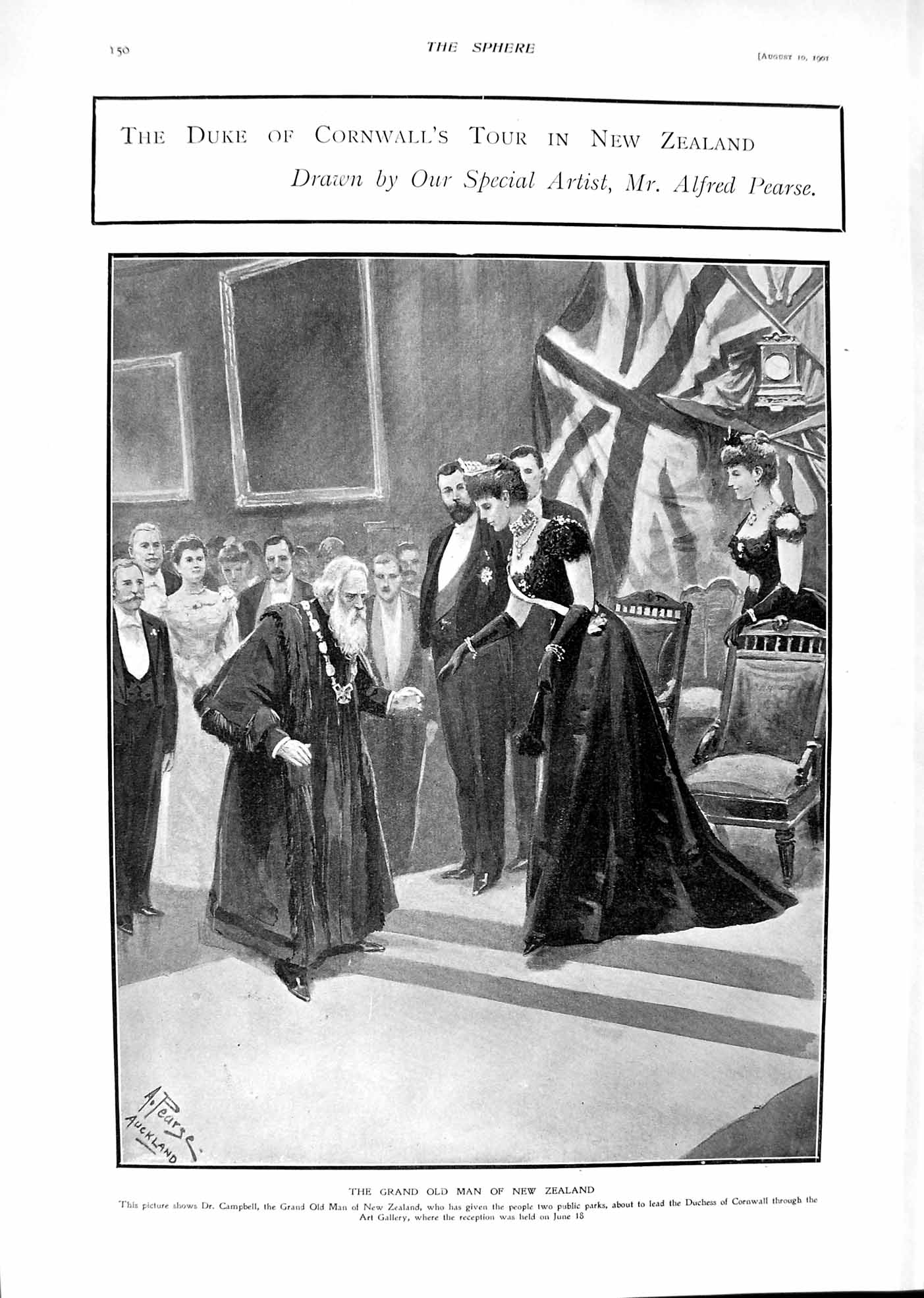 Old 1901 Duke Cornwall New Zealand Campbell Art Gallery King Portsmou Victorian