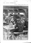 Old 1901 Naval Manoeuvres Ship Trafalgar Sailors Tea Victoria Albert Victorian