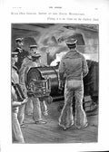 Old 1901 Navy Manoeuvres Sailors Battery Deck Trafalgar Ship Buddha G Victorian