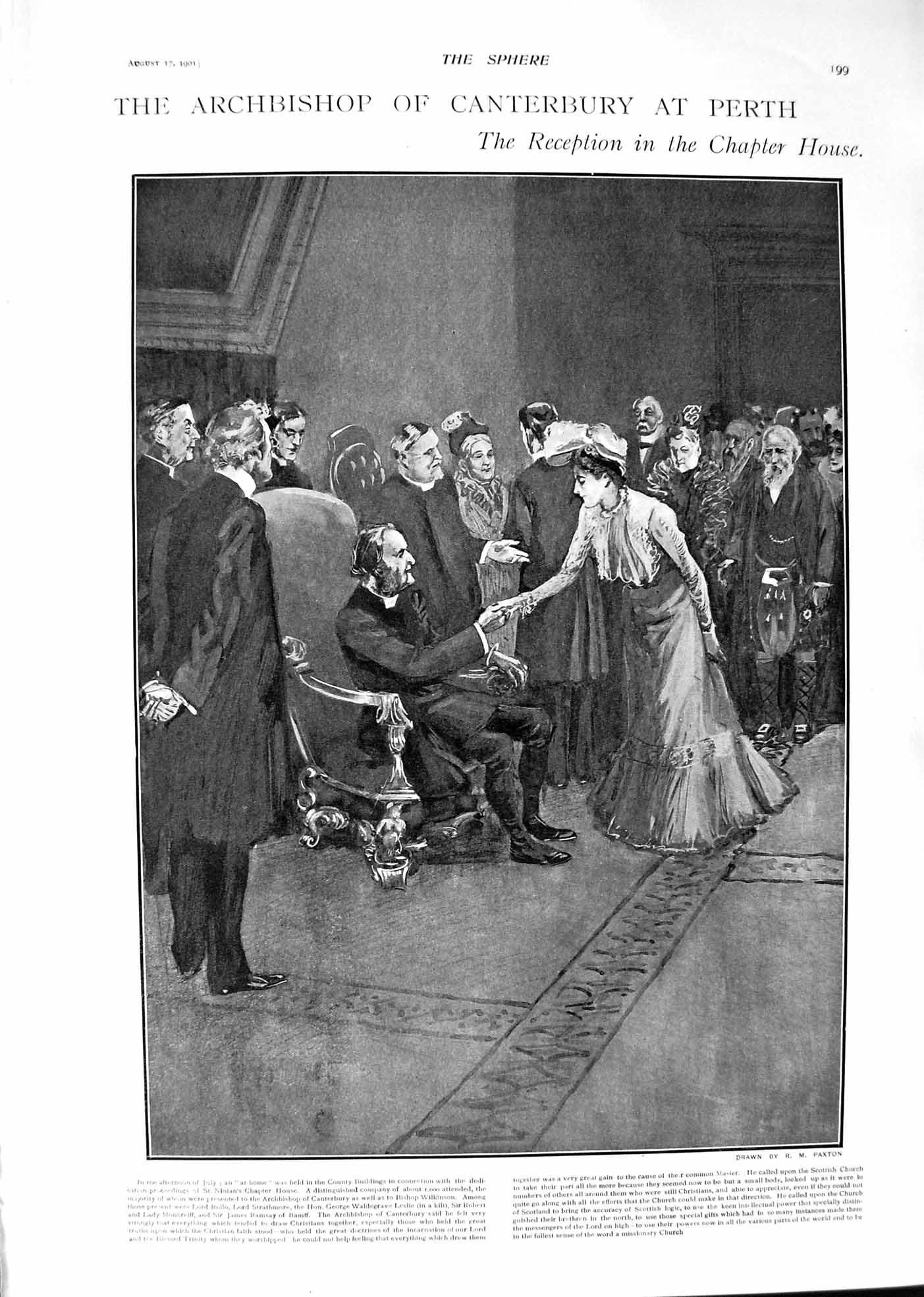 Old 1901 Archbishop Canterbury Perth Chapter House Tomb Lord Beaconsf Victorian