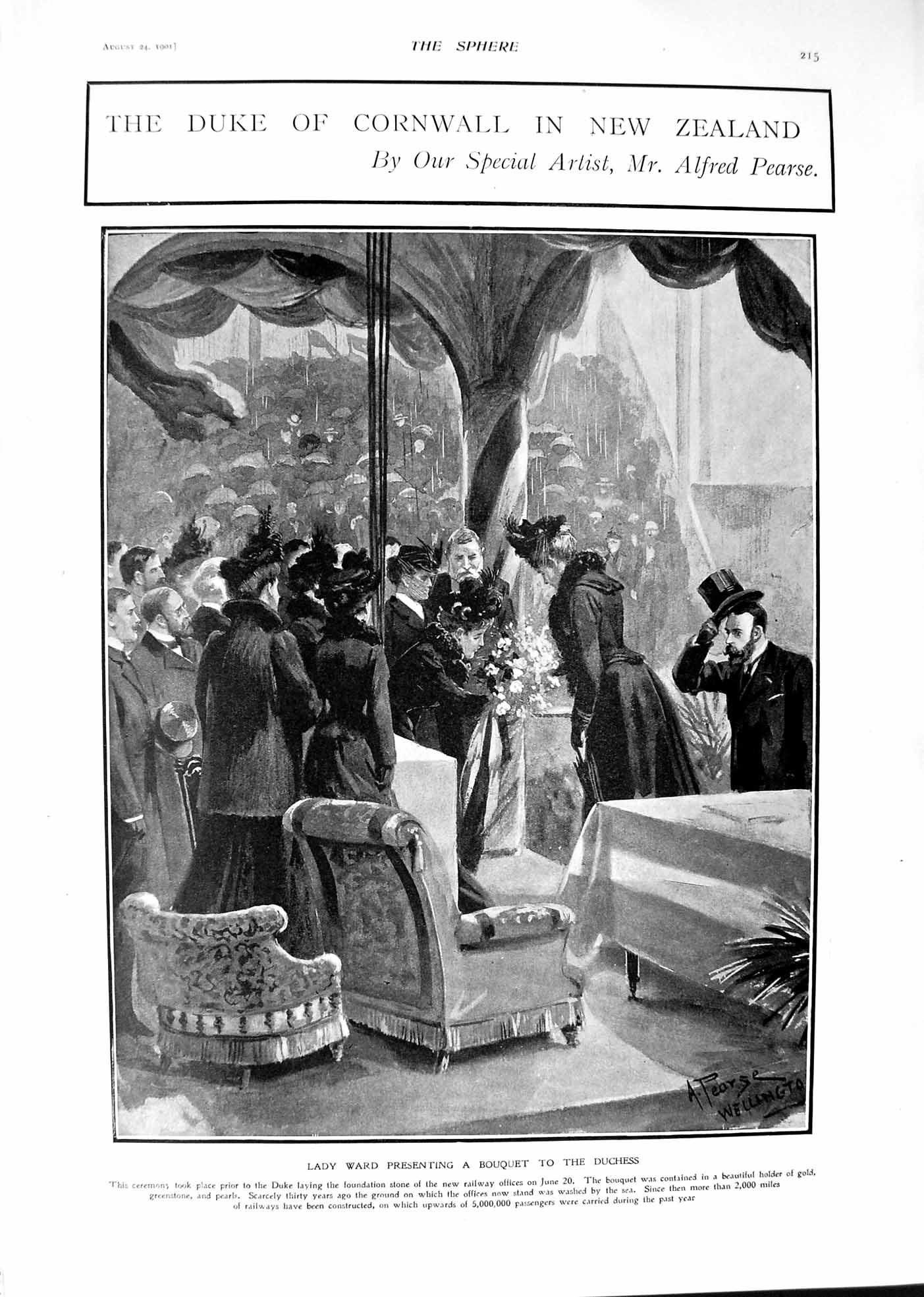 Old 1901 Duke Cornwall New Zealand Lady Ward King Edward Church Cronb Victorian