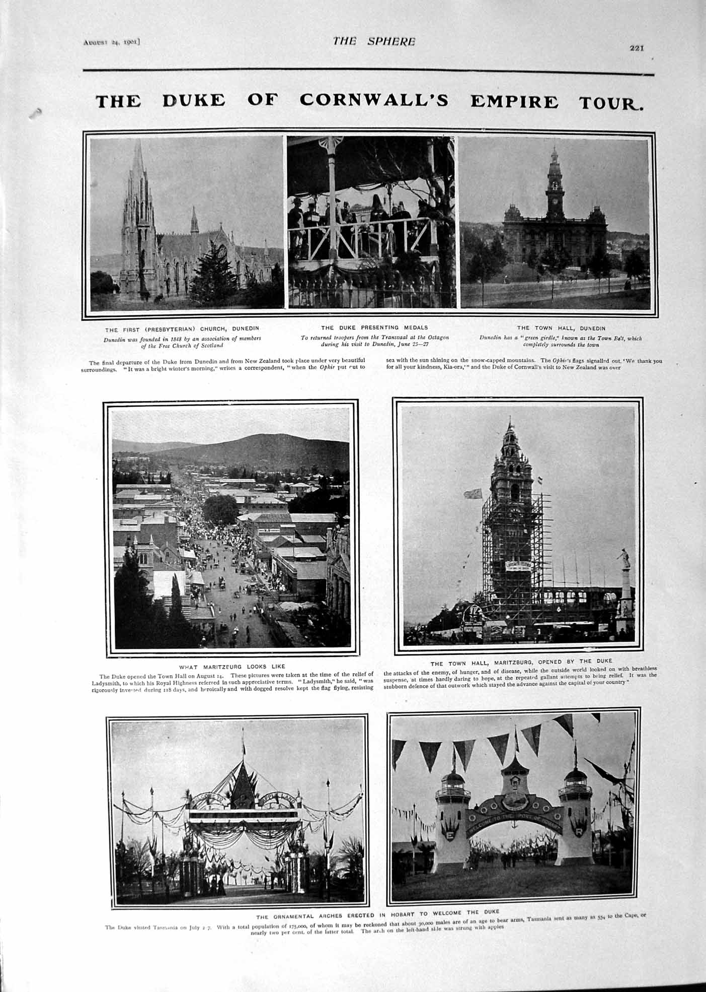 Old 1901 Duke Cornwall Church Dunedin Maritzburg Cathedral Berlin Bri Victorian