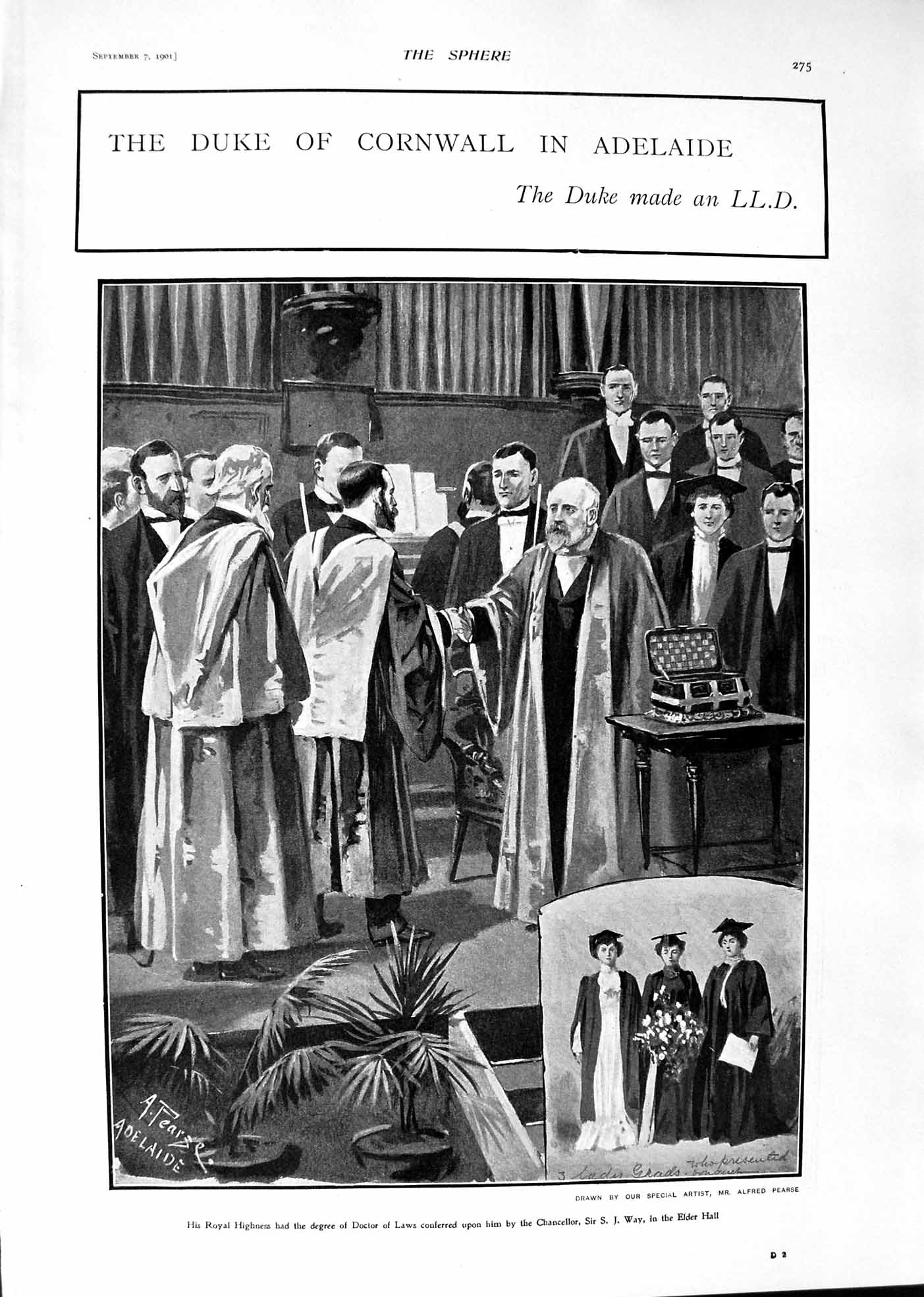 Old 1901 Duke Cornwall Australia Elder Hall Way Wendorf Police Czar Q Victorian