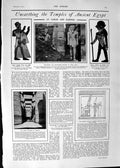 Old 1901 Temples Egypt Karnak Horus Statues Luxor Chonsu Princess Thy Victorian