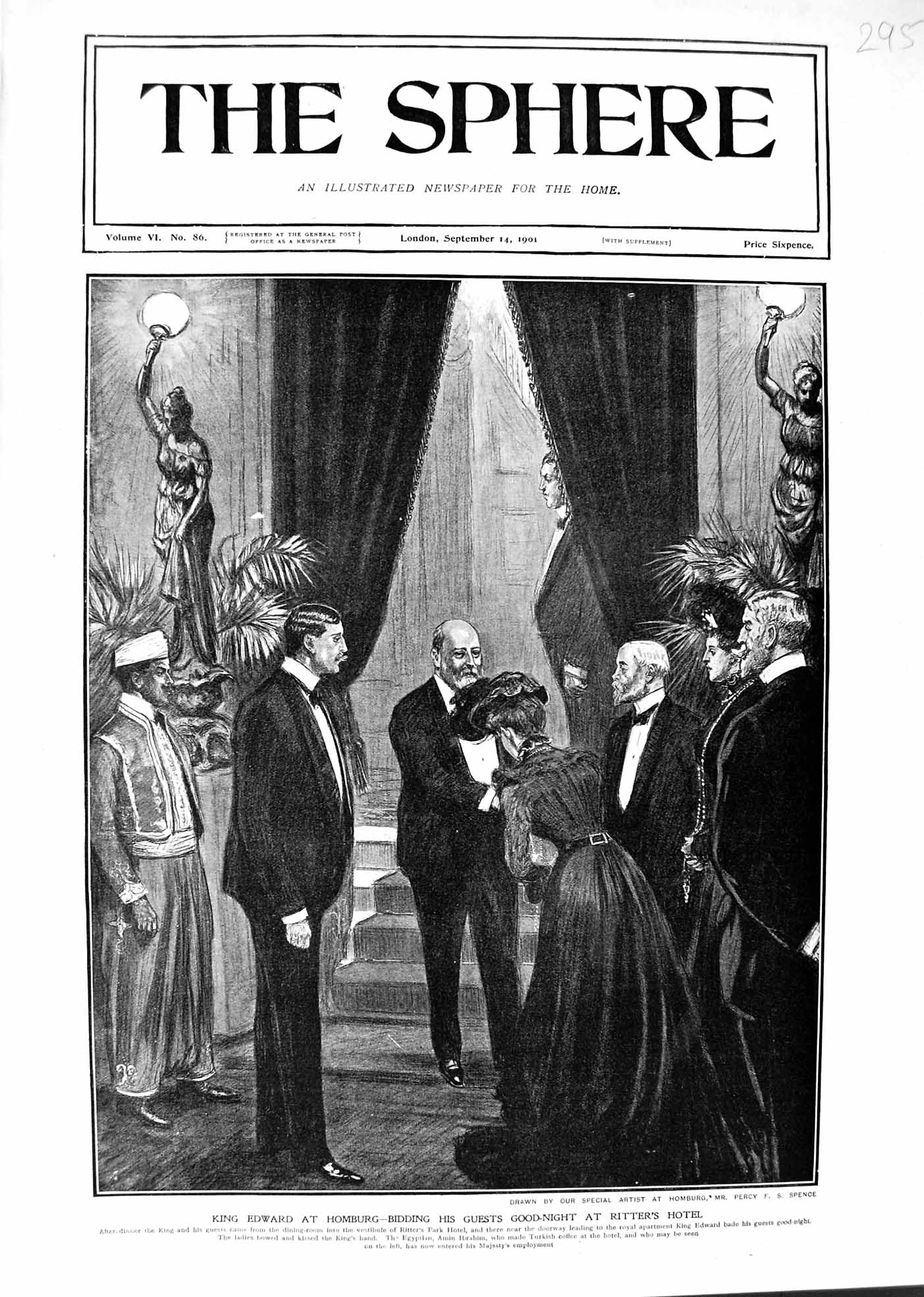 Old 1901 King Edward Homburg Guests Ritter'S Hotel Egyptian Amin Ibra Victorian