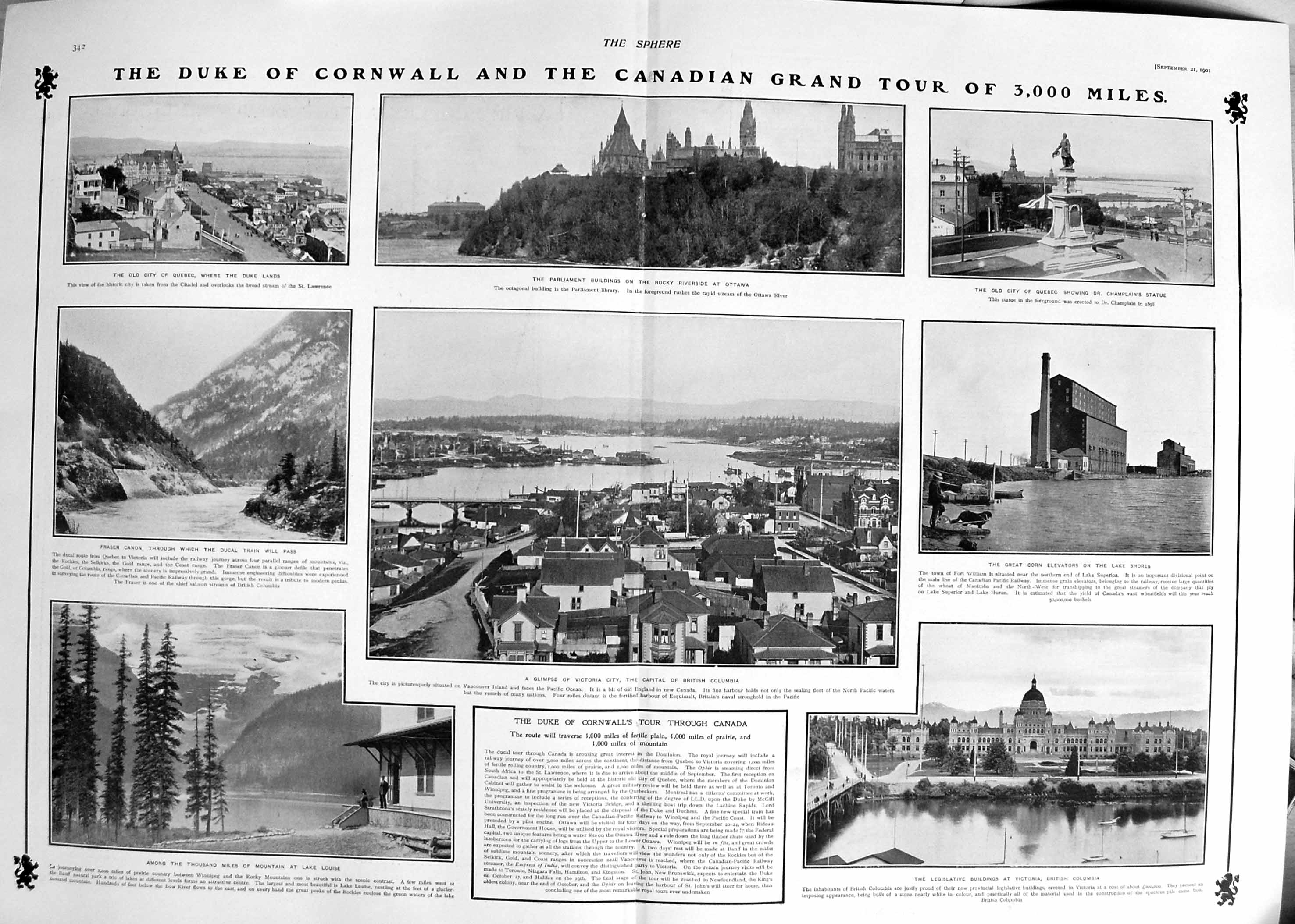 Old 1901 Seymour Fort Duke Cornwall Canada Victoria City British Colu 20th