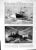 Old 1901 Cassini Ship French President Standart Dunkirk Cobra Barnard Victorian