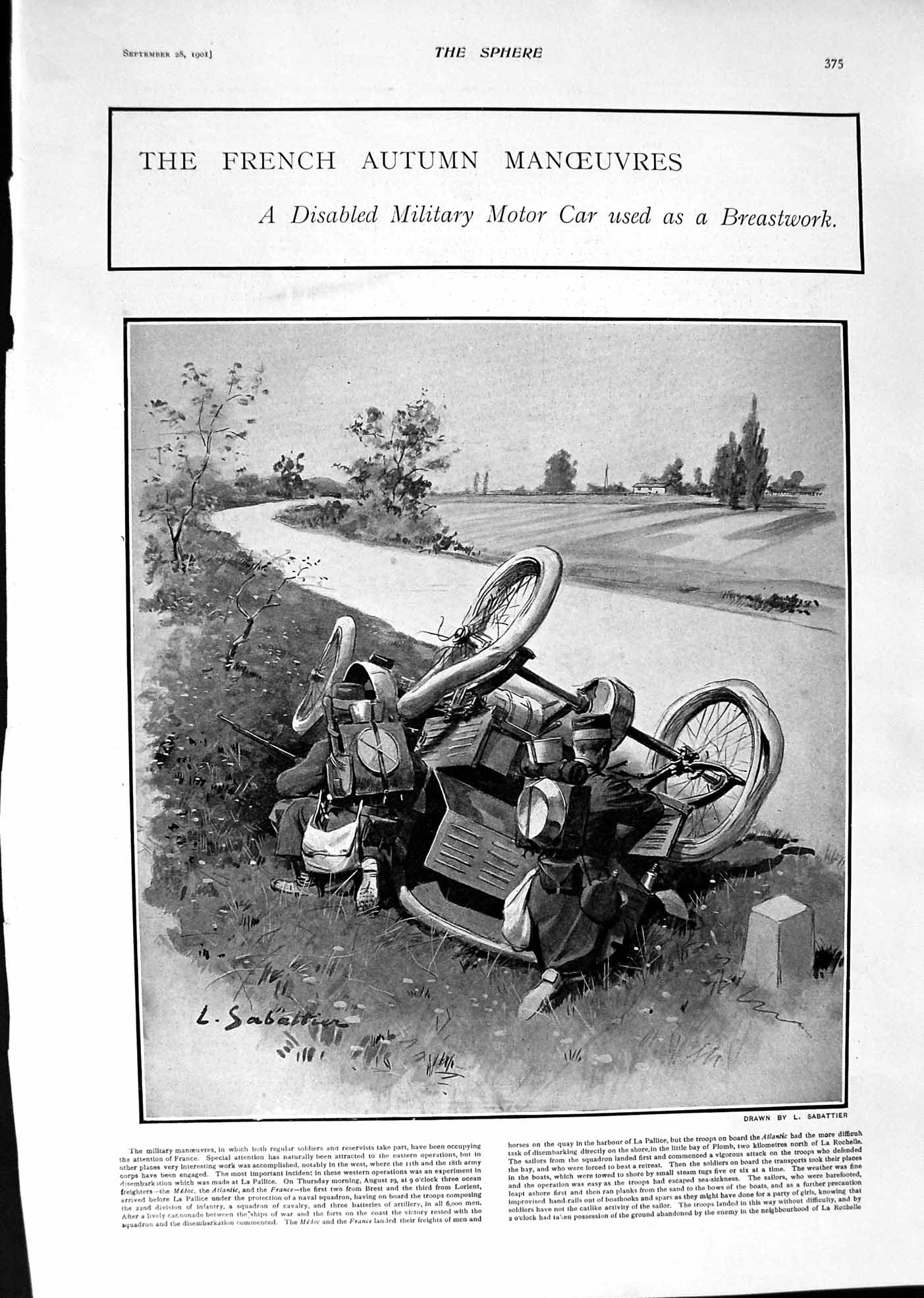 Old 1901 France War Military Motor Car Crash Lucas Malet Harrison Aut Victorian