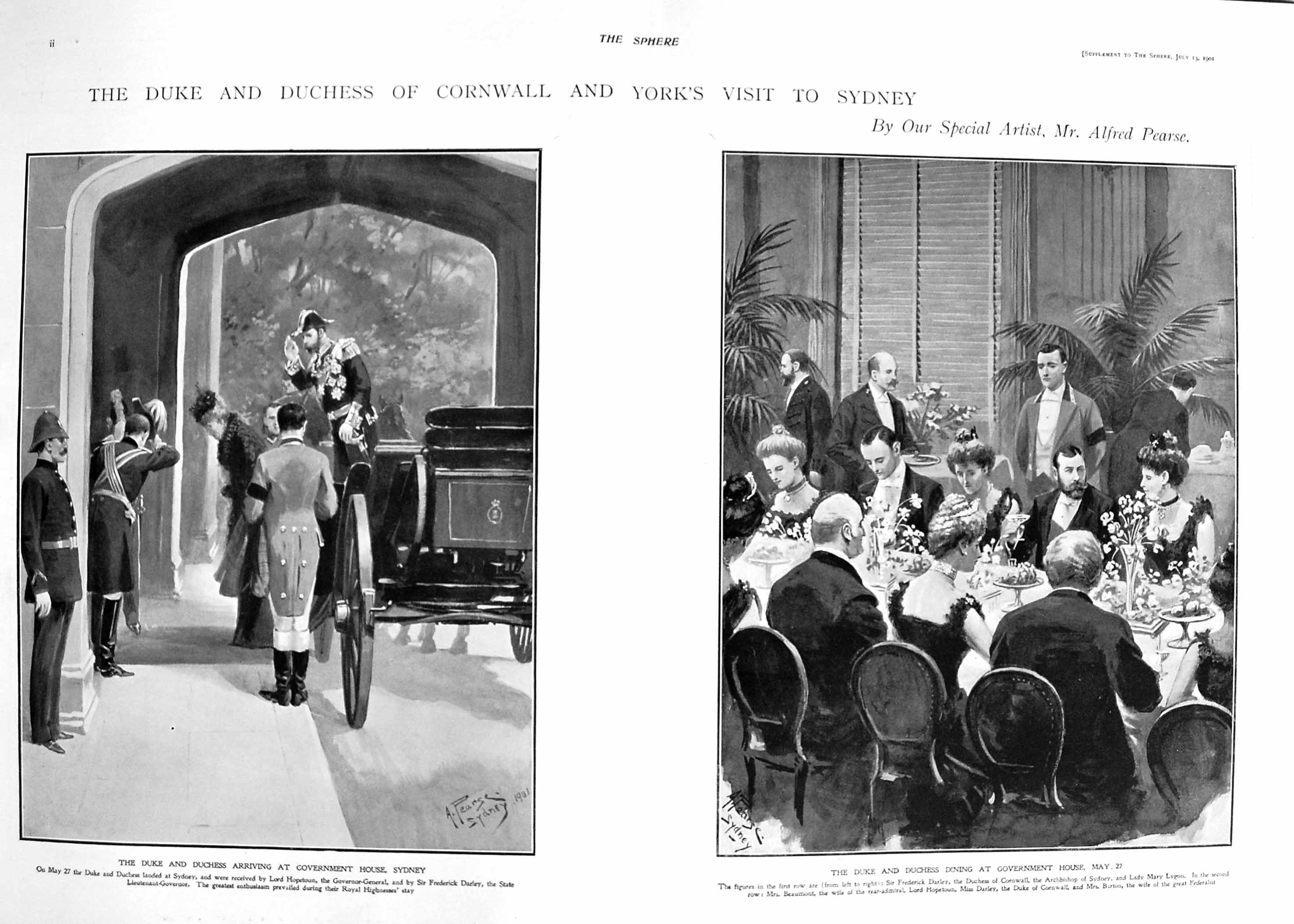 Old 1901 Duke Cornwall Brisbane Australia Sydney Government House Dar 20th