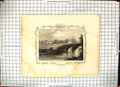 Old Teeston Bridge Kent England Horse Animals Tombleson Winkles Engra