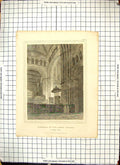Old Abbey Church Interior Architecture St. Albans Herts Nash 1818 Eng 19th