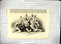 Original Old Antique Print Cambridge University Boat Race Crew Sport