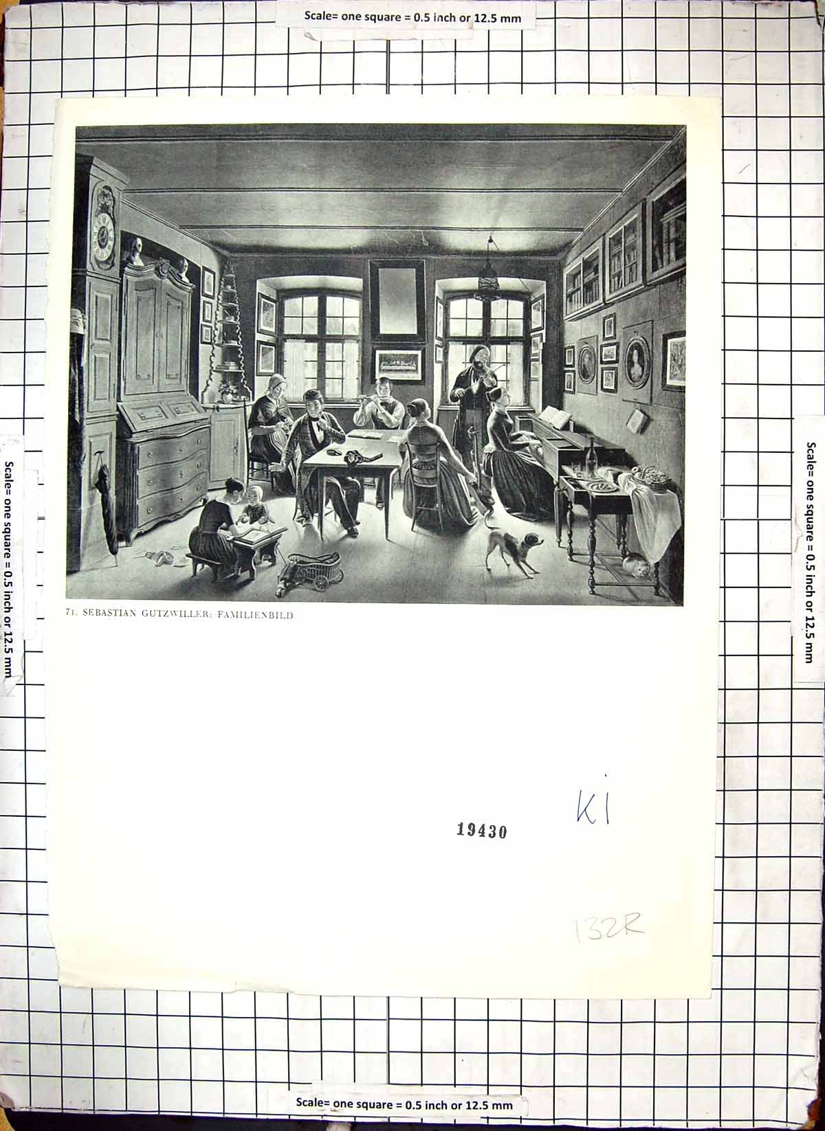 Old Antique Print Zurich Scenes Sebastian Gutzwiller Family Home Picture