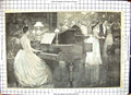Antique Print John Brinsmead Pianos Musical Instruments Woman Dancing 1890 19th