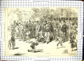 Old Print 1870 Scene Guards Music Band James'S Park Entertainment Barnard 19th