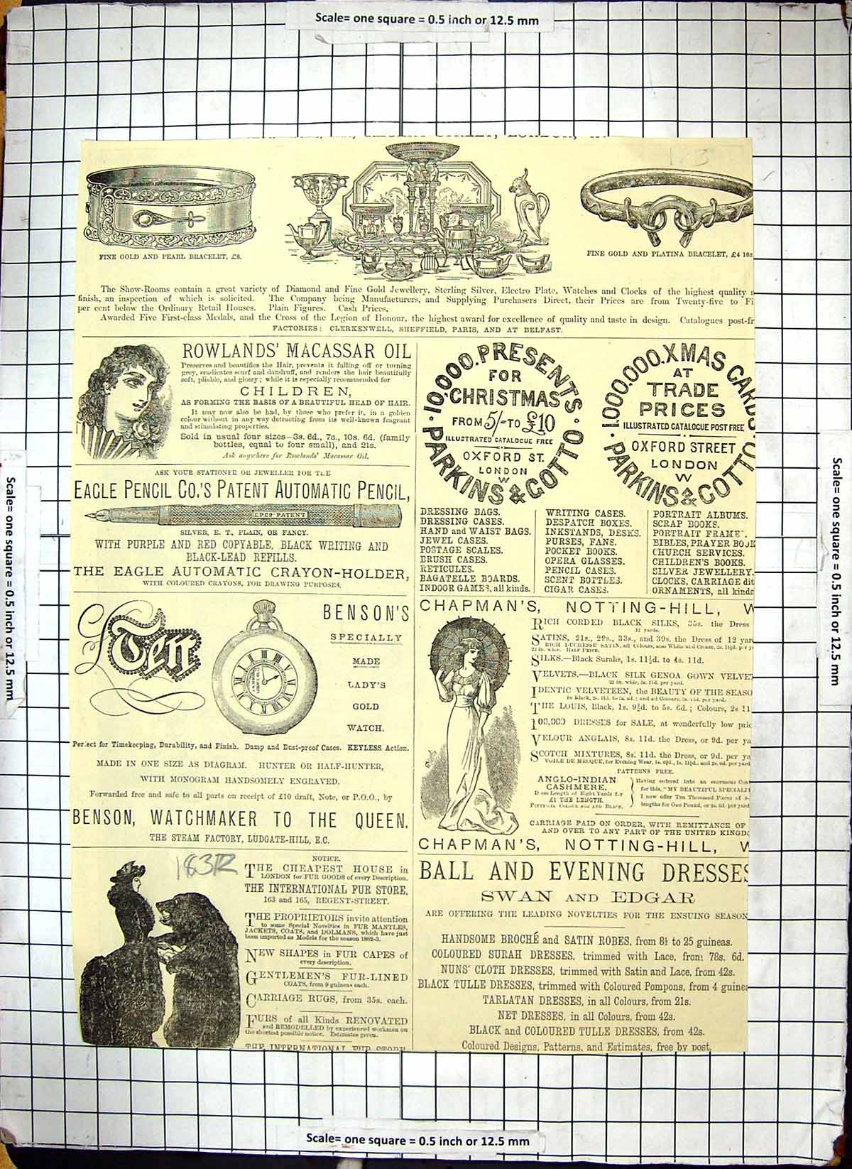 Antique Print 1882 Royal Courts Justice Carey Street Advertisement Benson G1