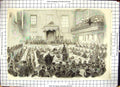 Antique Old Print Bradford Election Petition Trial Borough Courthouse 1869 19th