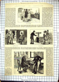Old Newgate Prison Sketches Flogging-Box Soup Kitchen Prisoners 1873 Victorian