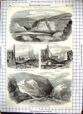 Old Holmfirth Inundation Bilberry Reservoir Dye House Mill Hills 1852 Victorian