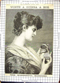 Old Print Advertisement Beecham'S Pills Saint Helens Patent Medicine 1888 19th
