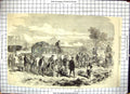 Old Paris Internationale Ambulance Tending Wounded Battle Field 1870 Victorian