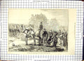 Antique Print Ambulance Service Outside Paris Private Public Carriages 1871