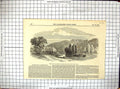 Old Print 1849 View Cliefden Maidenhead Mansion House Duchess Sutherland 19th