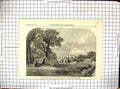 Original Old Antique Print 1866 Cliefden Dowager Sutherland Mansion House 19th