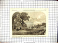 Antique Old Print 1866 Cliefden Dowager Sutherland Mansion House Architecture