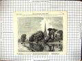 Antique Print 1847 View Church Holy Trinity River Avon Stratford-Upon-Avon 19th