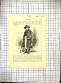 Antique Print 1850 Watering-Place England View Dover Houses Cliffs Seaside 19th