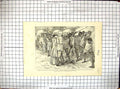 Original Old Antique Print Speke Africa Natives Dancing Spears Lances