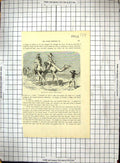 Original Old Antique Print Mr Baker Camels Journey Transport