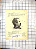 Original Old Antique Print Portrait David Livingstone Missionary Africa
