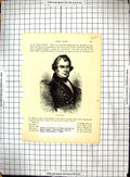 Original Old Antique Print Portrait Sir John Ross