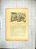 Original Old Antique Print Hermann Baul Courrier Francais Men Waggon Train