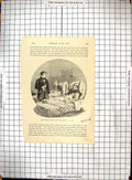 Original Old Antique Print Scene Toast Queen Wounded Sier Hospital Ward Bed War
