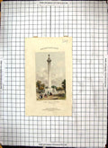Antique Print Engraving Frontispiece Hills Column Shrewsbury Brown Shepherd
