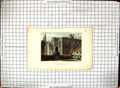 Antique Old Print Colour Engraving Public Library Architecture Mackenzie Keux