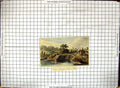 Antique Old Print Colour View Kings Langley Loch Hartfordshire River Scene