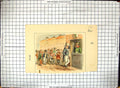 Original Old Antique Print Colour Street Scene Children Police Station
